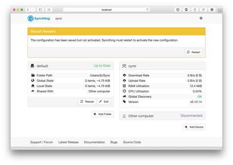 syncthing|Getting Started — Syncthing documentation.